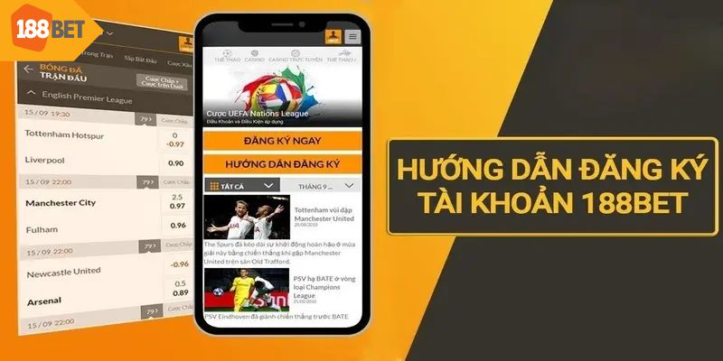 Cập nhật hướng dẫn 188bet về cách đăng ký, đăng nhập