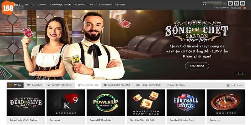 Hướng dẫn chi tiết tham gia chơi casino trực tuyến 188bet