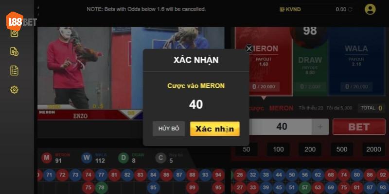 Tỷ lệ kèo trực tiếp đá gà Casino thịnh hành