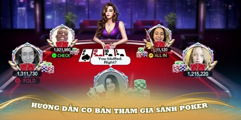 Hướng dẫn cơ bản tham gia sảnh Poker tại Alo789